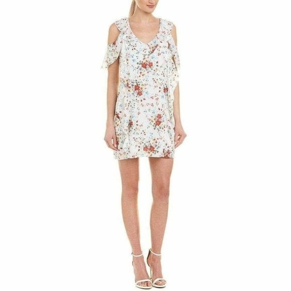 Parker Cut Out Dress / Floral Frills Shift Mini